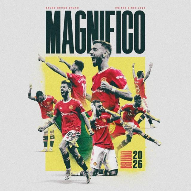 B费与曼联续约至2026年：我仍然保持着最初的热情